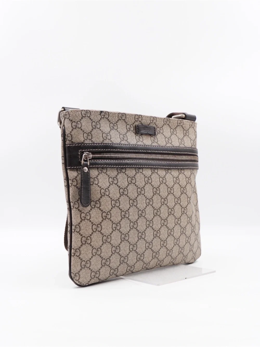 Gucci Brown GG Monogram Messenger Bag
